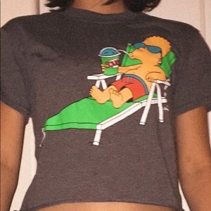 Trendy Simpsons Retro Cropped Tee